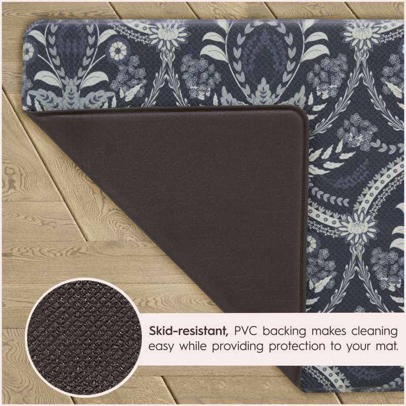Laura Ashley AntiFatigue NonSkid Kitchen Mat & Reviews Wayfair